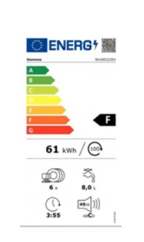 iQ300, Kompakter Standgeschirrspüler, 55 cm, Weiß, SIEMENS, SK26E222EU