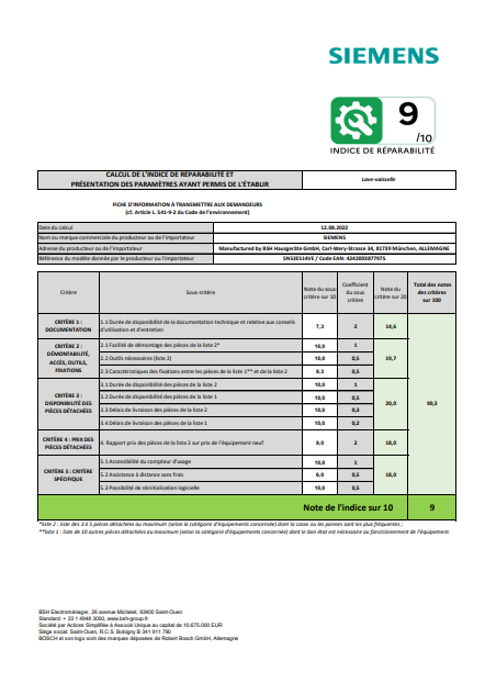 iQ300, Lave-vaisselle intégrable avec bandeau, 60 cm, Metallic SIEMENS SN53ES14VE(F)