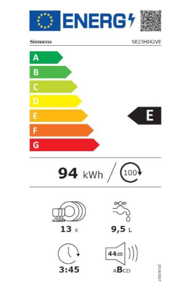 iQ300, Lave-vaisselle pose-libre, 60 cm, Inox SIEMENS SE23HI42VE(F)