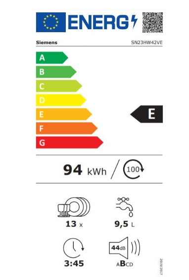 iQ300, Lave-vaisselle pose-libre, 60 cm, Blanc SN23HW42VE(F)