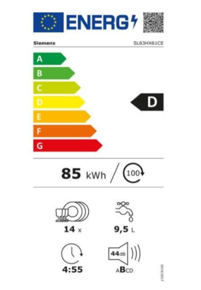 iQ300, Lave-vaisselle tout intégrable, 60 cm, XXL SIEMENS SL63HX61CE