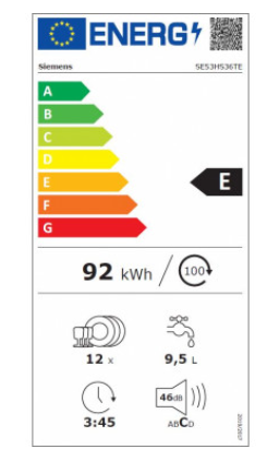 iQ300, Lave-vaisselle intégrable avec bandeau, 60 cm, Metallic SIEMENS SE53HS36TE
