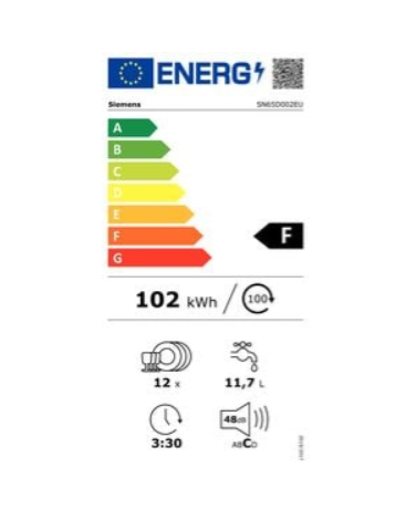iQ300, Lave-vaisselle tout intégrable, 60 cm SIEMENS SN65D002EU