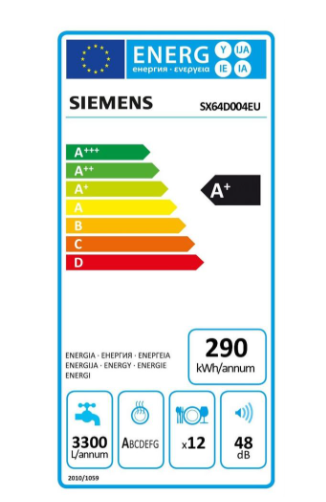 iQ300, Lave-vaisselle tout intégrable, 60 cm, XXL SIEMENS SX64D004EU