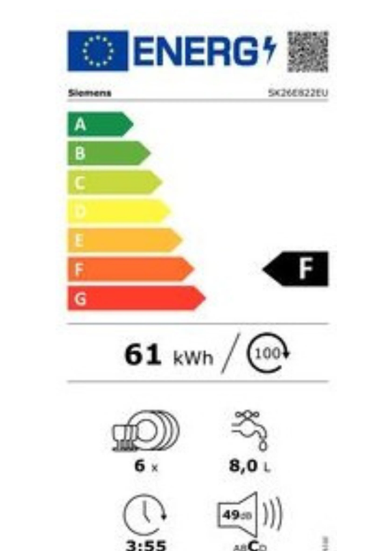 iQ300, Siemens Geschirrspüler, farbiger/lackierter Edelstahl, 55 cm, SK26E822EU