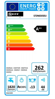 Lave vaisselle 60cm tout intégrable NEFF S72N65X5EU