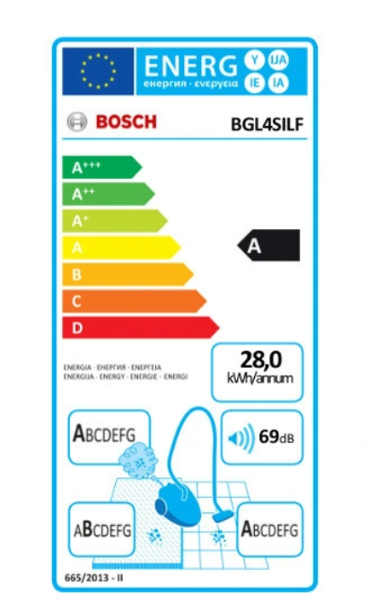 Aspirateur-traîneau BOSCH BGL4SILFEM