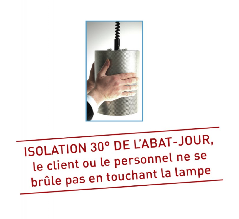 Lampe chauffante suspendue - Infra-rouge - Le tube - 64°C SOFRACA 33002XS