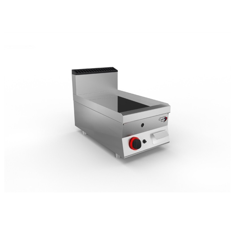SOFRACHEF - Top plancha gaz - L 400 mm - Chrome lisse - SOFRACA - 7STP4CLG