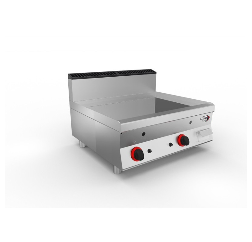 SOFRACHEF - Top plancha gaz - L 800 mm - Chrome lisse - SOFRACA - 7STP8CLG