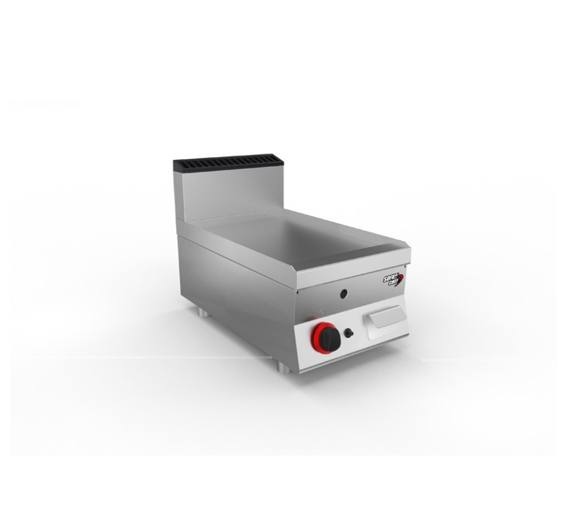 SOFRACHEF - Top plancha gaz - L 400 mm - AISI 430 lisse - SOFRACA - 7STP4ALG