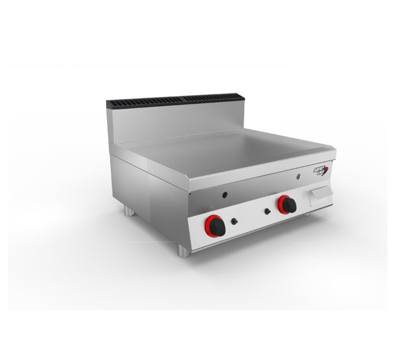 SOFRACHEF - Top plancha gaz - L 800 mm - AISI 430 lisse - SOFRACA - 7STP8ALG