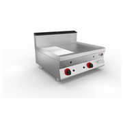 SOFRACHEF - Top plancha gaz - L 800 - AISI 430 2/3 lisse + 1/3 rainurée - SOFRACA - 7STP8ALRG