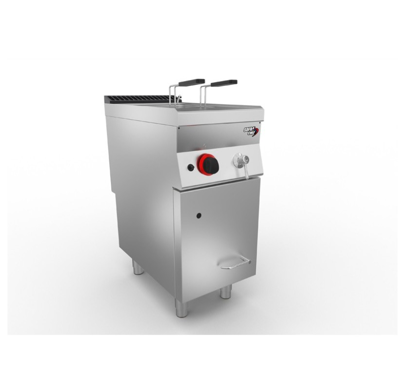 SOFRACHEF - Cuiseur à pâtes gaz sur coffre - 28 L - L 400 mm - SOFRACA - 7SMCP28G