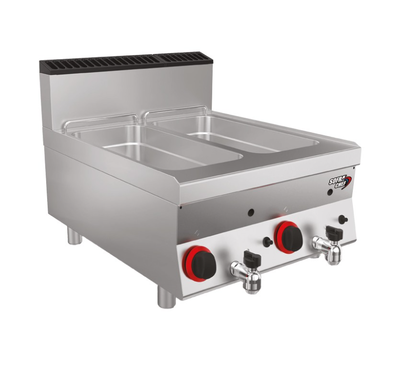 SOFRACHEF - Top friteuse gaz - 8 + 8 L - SOFRACA - 7SFT88G