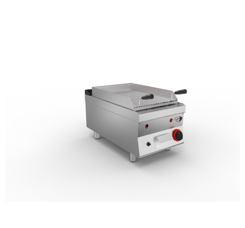 SOFRACHEF - Top grillade pierre de lave gaz - L 400 mm - SOFRACA - 7STGPL4G