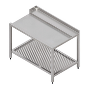 Table pour lave-vaisselle à capot - Prof. 750 mm - Accroche à droite - SOFRACA - TLSD120