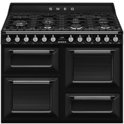 Centre De Cuisson 110 cm Gaz Noir SMEG TR4110BL1(F) - vue 1