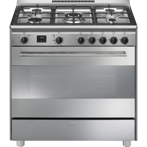 Centre De Cuisson 90 cm Gaz Inox SMEG Classica BG91PX2(F) - vue 1