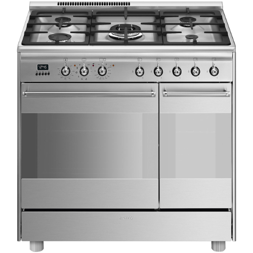 Centre De Cuisson 90 cm Gaz Inox SMEG SCB92PX8(F) - vue 1