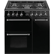 Centre De Cuisson 90 cm Gaz Noir SMEG BM93BL(F) - vue 1