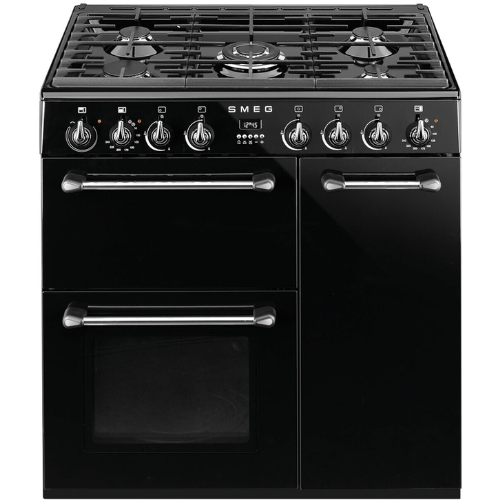 Centre De Cuisson 90 cm Gaz Noir SMEG BM93BL(F) - vue 1