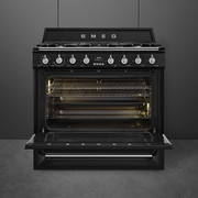 Centre De Cuisson 90 cm Gaz Noir SMEG Victoria TR90BL2(F) - vue 1