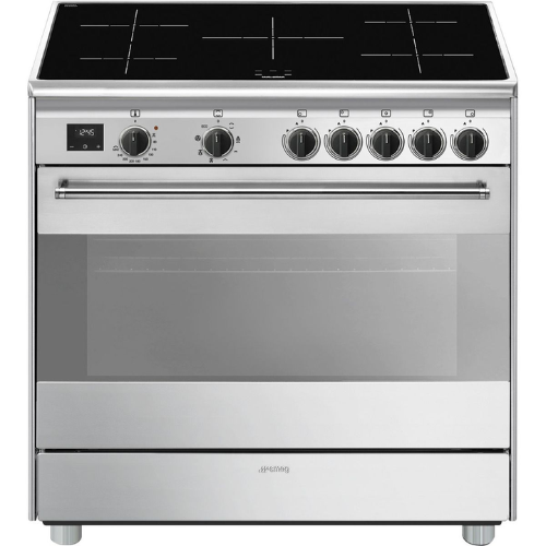 Centre De Cuisson 90 cm Induction Inox SMEG Classica BG91IX2(F) - vue 1