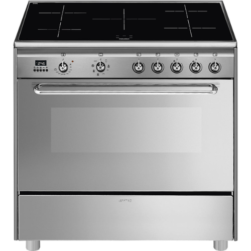 Centre De Cuisson 90 cm Induction Inox SMEG SCD90IMX9-1(F) - vue 1