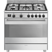 Centre de cuisson Piano Gaz 90cm Inox SMEG Classica BG91X2(F) - vue 1