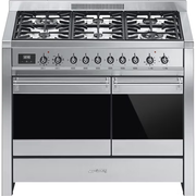 Centre de cuisson Piano Opéra Gaz 100cm Inox SMEG A2-8