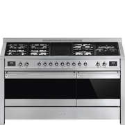Centre de cuisson Piano Opéra Gaz 150cm Inox SMEG A5-8