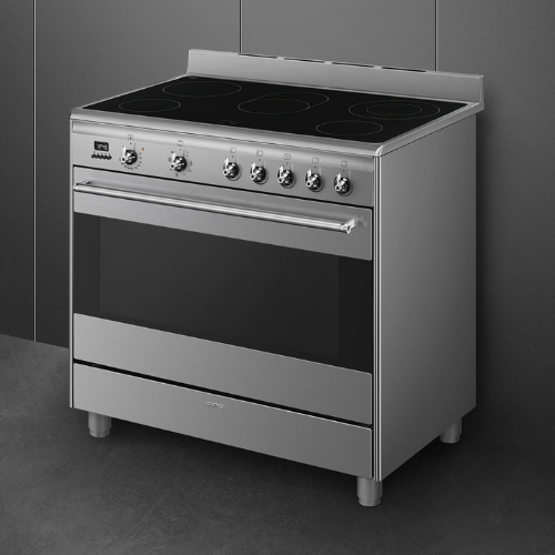 Centre de cuisson vitrocéramique SMEG Classica SCD91CMX9 - vue 1