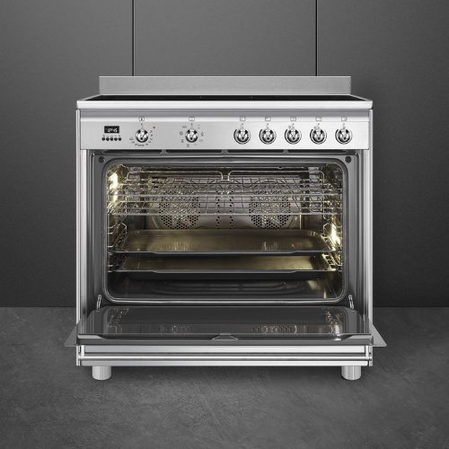 Centre de cuisson vitrocéramique SMEG Classica SCD91CMX9 - vue 2