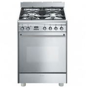 Cuisinière 60cm Gaz Inox SMEG GP61X9(F)