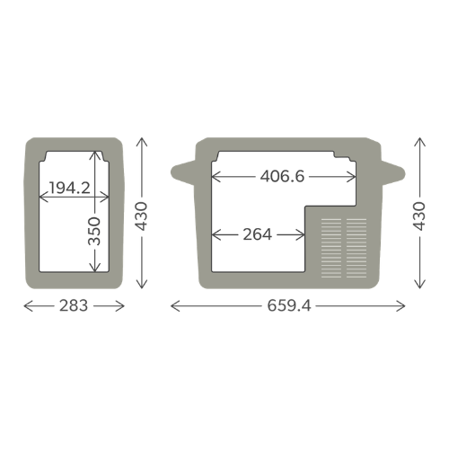 Glacière électrique portable 12/24-100/240 21 litres Dometic CFF 20