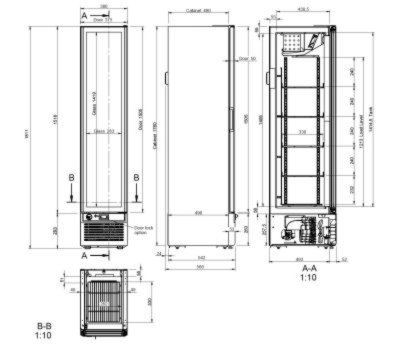 Vitrine réfrigérée pour glaces et surgelés IARP Glee X Slim NV