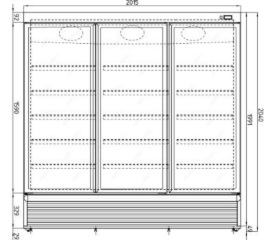 Vitrine réfrigérée pour glace et surgelé IARP EIS 165.3 BLACK