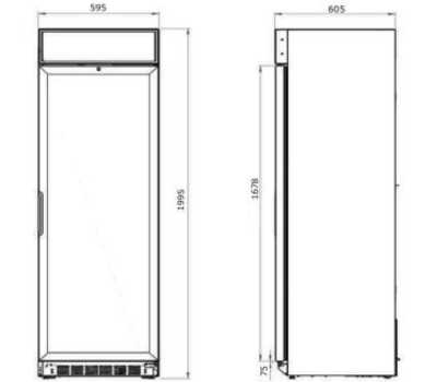 Vitrine réfrigérée pour boisson IARP BUBBLE 42 GREY