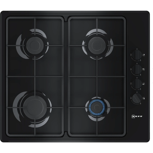 Table de Cuisson Gaz 4 Feux 60cm Noire N30 Neff T26BR46S0