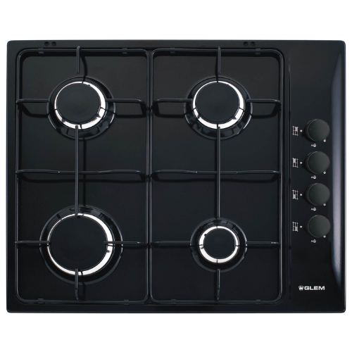 Table de cuisson gaz Glem GTL64VBK