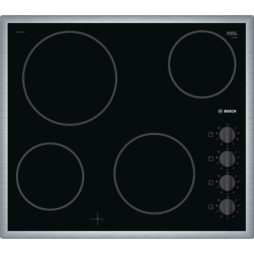 Table de cuisson éléctrique BOSCH PKE645CA1E - vue 1