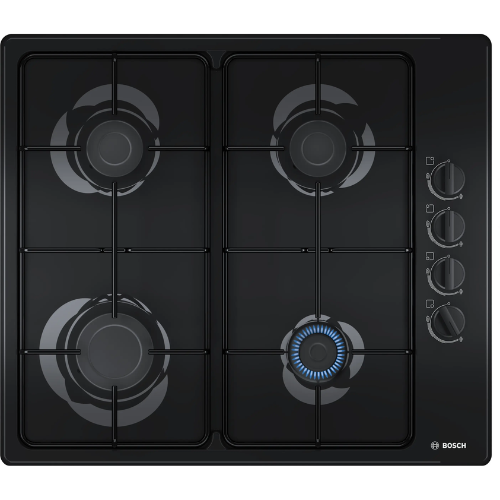 Table de cuisson gaz émaillée noire 60cm Bosch PBP6B6B80(F)