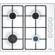 Table de cuisson gaz émaillée blanche 60cm Bosch PBP6B2B80(F)