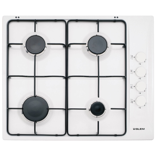 Table de cuisson gaz Glem GTL64VWH
