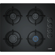 Table de cuisson gaz verre noir 60cm Bosch POP6B6B10(F)