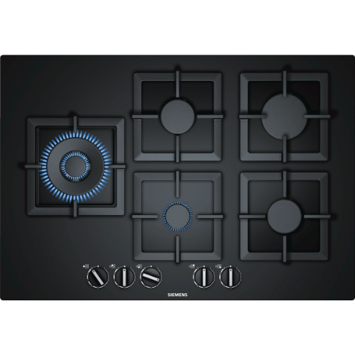 Table de cuisson gaz 5 feux 75cm Verre SIEMENS EP7A6SB20