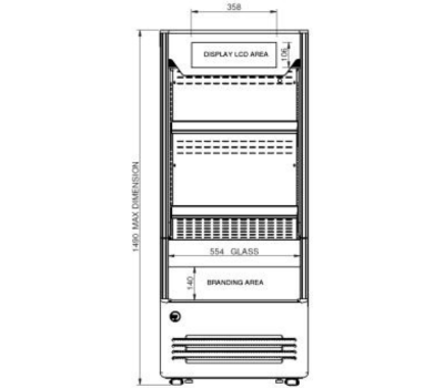 Vitrine réfrigérée pour boissons IARP JOY 30 LITEDARK SMARTSCREEN