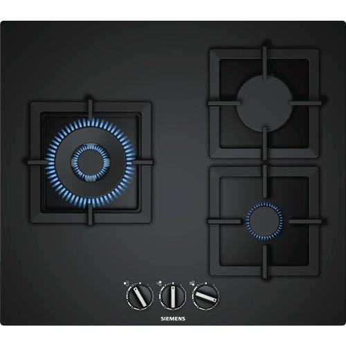 Table de Cuisson Gaz 3 Feux Wok Noir N70 Neff T26CS12S0