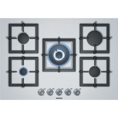 Table de cuisson gaz 5 feux 75cm Inox SIEMENS EC875QB21E
